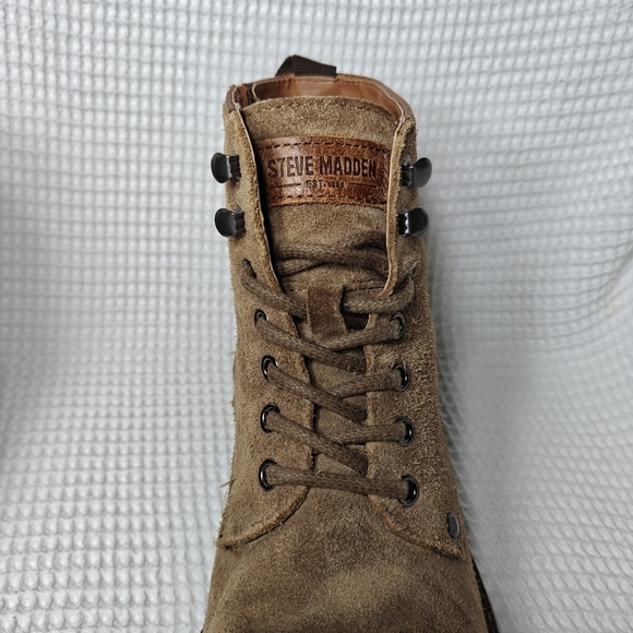 Steve Madden Packer Cap Toe Suede Chukka Boot In Dark Taupe Suede Men\'s Size 10 main image 9
